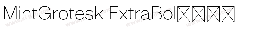 MintGrotesk ExtraBol字体转换 MintGrotesk ExtraBol字体转换